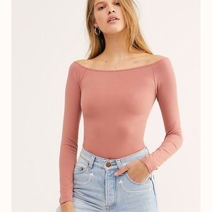 Free People Off-The-Shoulder Solid Top